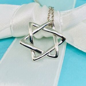 Tiffany & Co. Star of David Necklace – Sterling Silver 16”